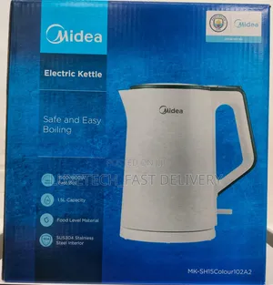 Midea 1.5L Cordless Electric Kettle – Cool-Touch, Auto Shut-Off