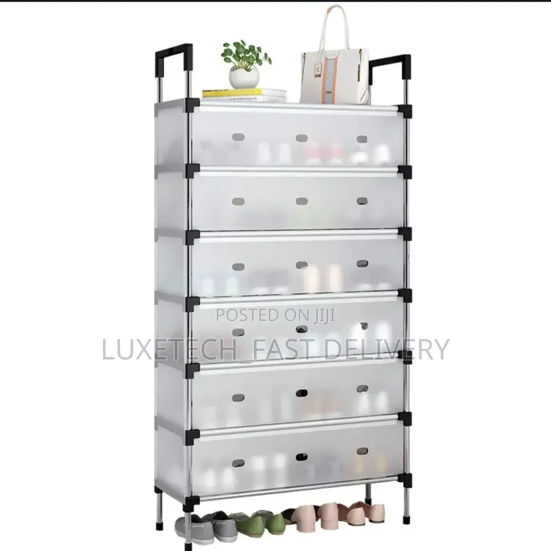 7-Tier Dustproof Modular Shoe Rack Organizer