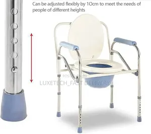 3-in-1 Folding Medical Commode Chair for Elderly, Patients, Pregnants