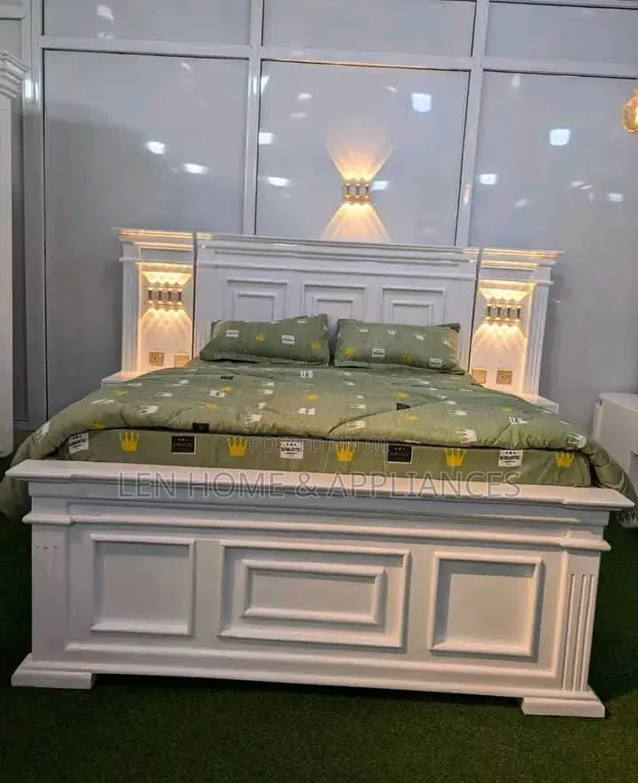 Bed Luxury 5/6 Color White Have Bed Side