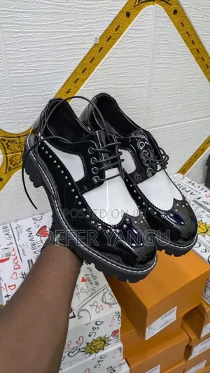 Black and White Brogues