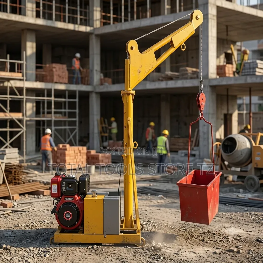 Mobile Crane for Construction Diesel Engine 186f 1000KG 10HP