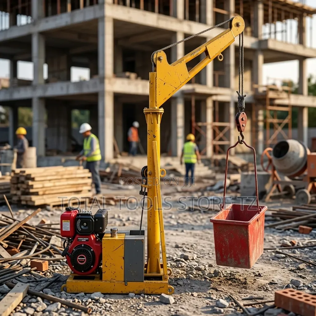 Mobile Crane for Construction Diesel Engine 186f 1000KG 10HP