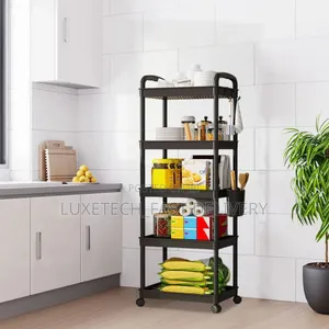 Rolling Kitchen Storage Utility Cart | Mobile Organizer With Wheels