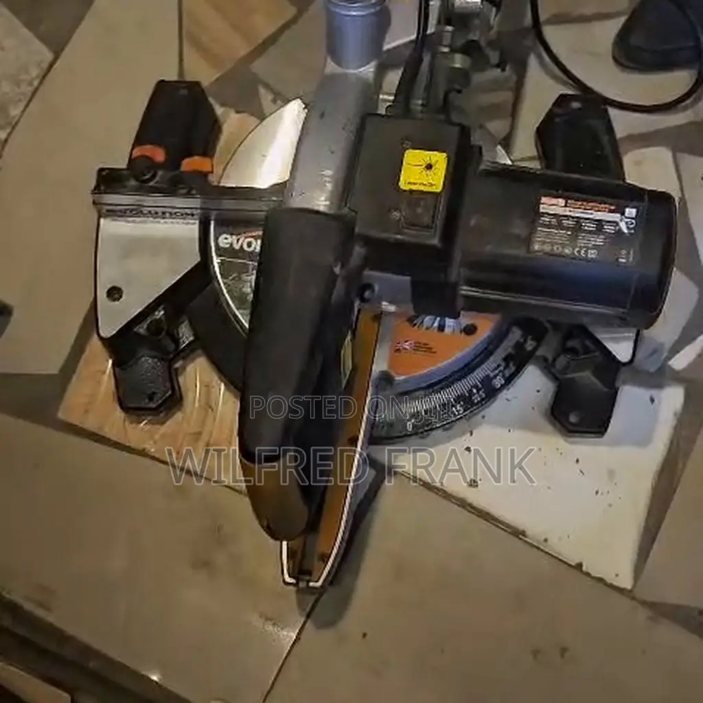. Title: Evolution RAGE 255mm Sliding Miter Saw Multipurpose