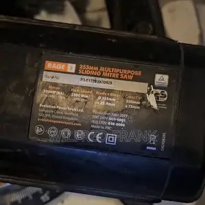 . Title: Evolution RAGE 255mm Sliding Miter Saw Multipurpose