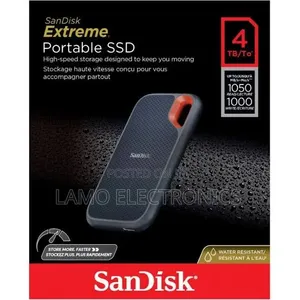 Sandisk Extreme Portable SSD Sdssde61-4t00-G25 External 4tb
