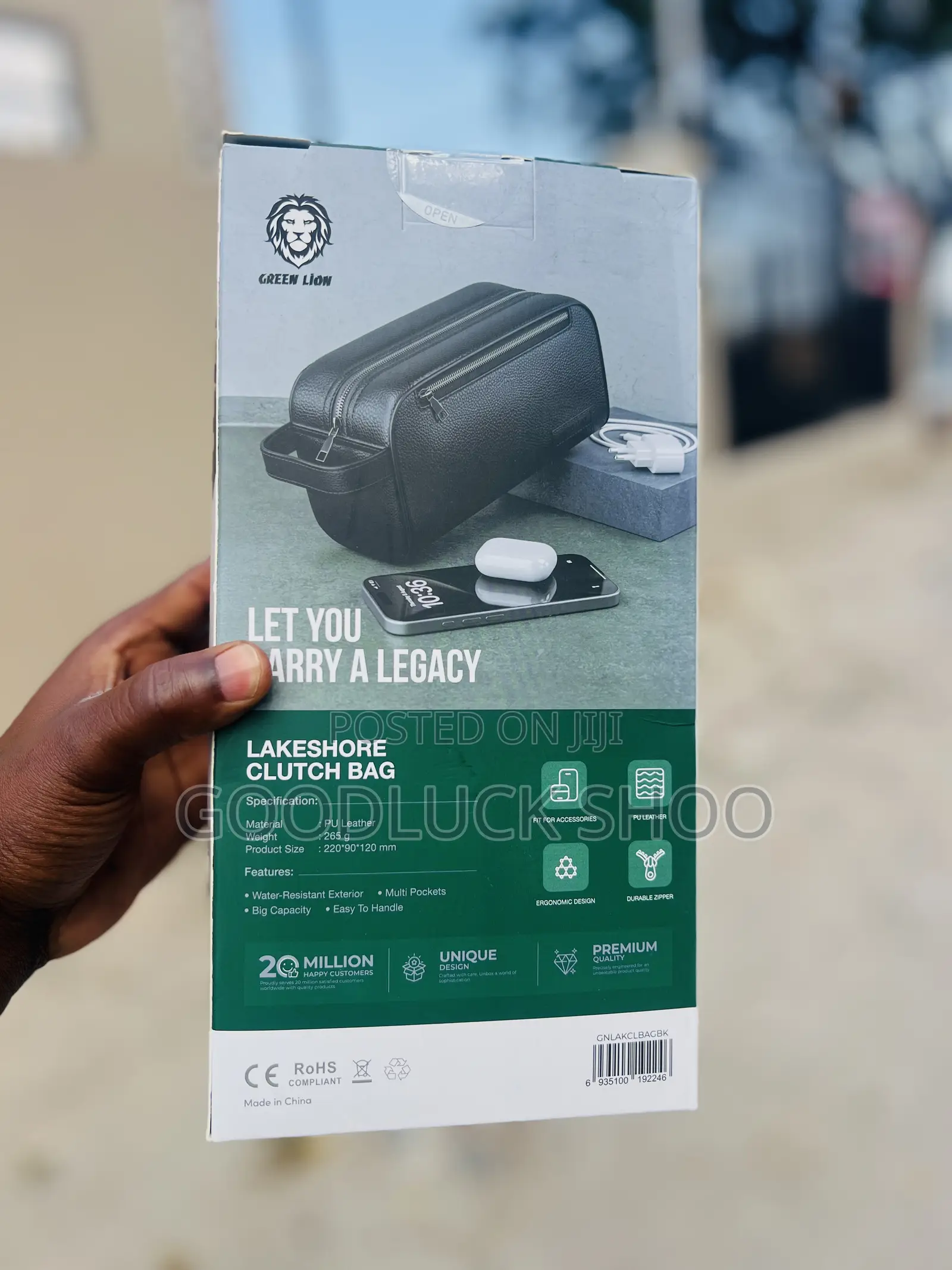 Green Lion Lyon Plus Fingerprint Bag