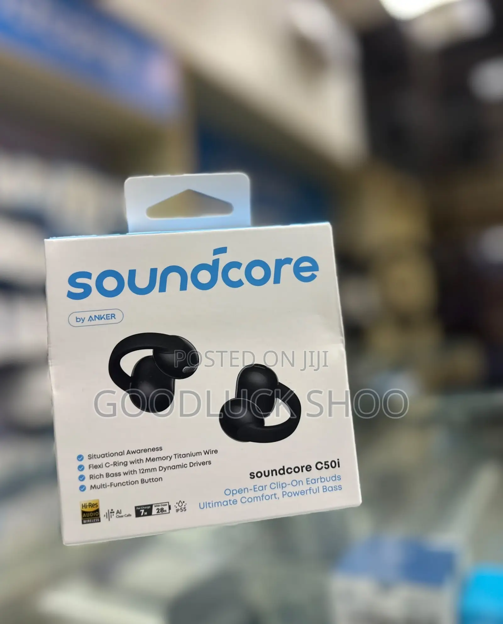 Soundcore C50i by Anker - Open-Ear Clip-on Earbuds