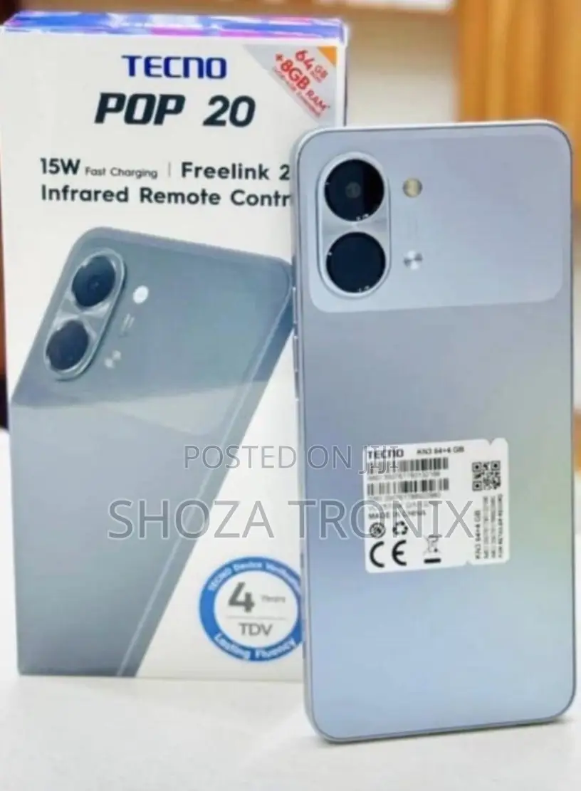 New Tecno Pop 20 64 GB Black