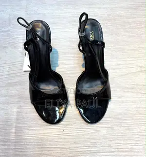 Zara Beige and Black Heel