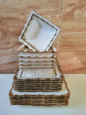 18pcs Gold Dinner Set