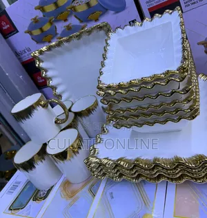 18pcs Gold Dinner Set