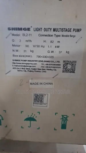 Multistage Pump Industrial 1.5hp Single Phase