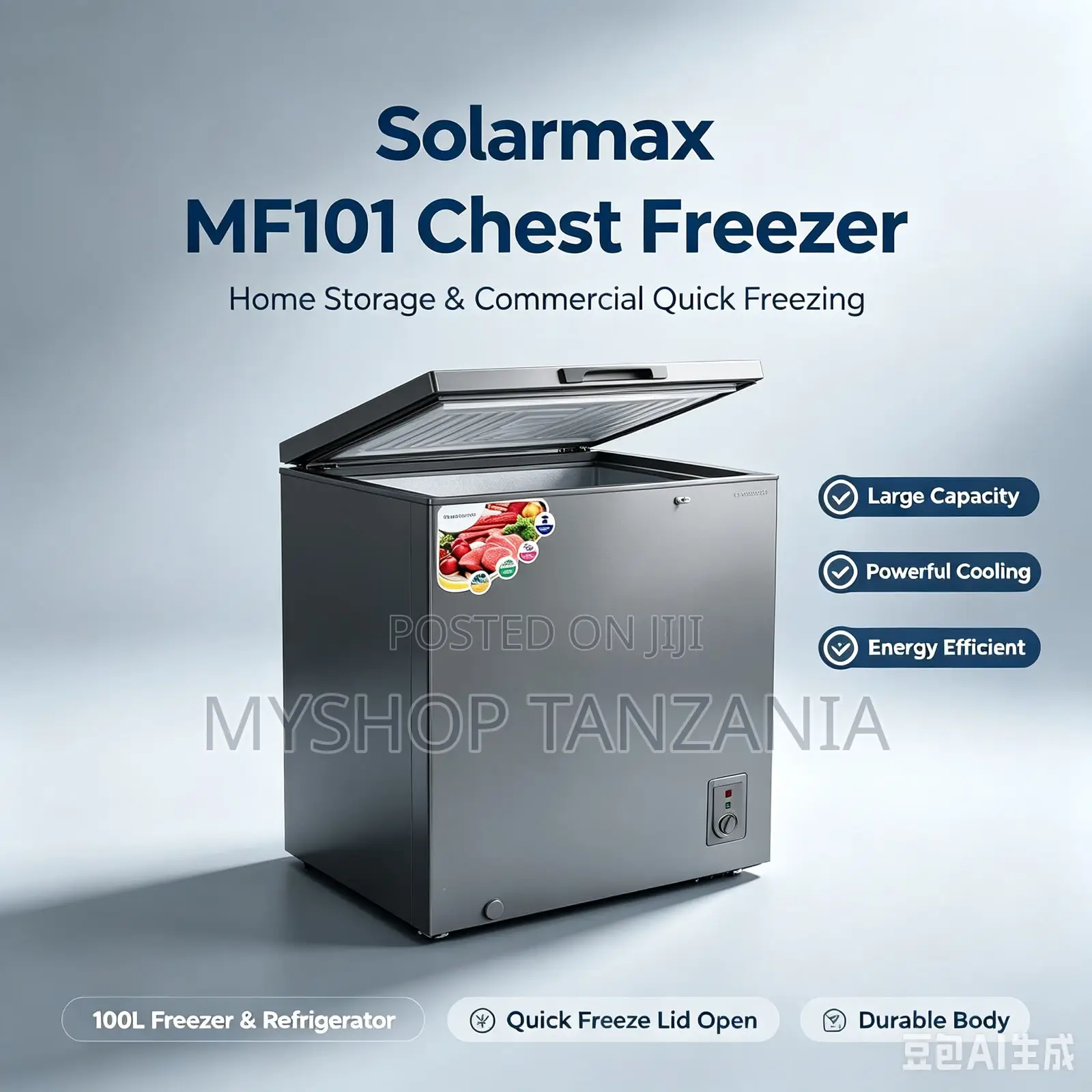 Solar Max Chest Freezer Liter 100