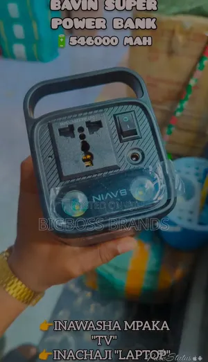 Bavin Power Bank 54600 Mah Inachaji Laptop, Inawasha TV, Inawasha Fan