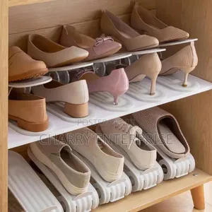 Shoe Slots Organizer
 2 Pieces Zinakaa Mbili Kwenye Package