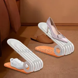 Shoe Slots Organizer
 2 Pieces Zinakaa Mbili Kwenye Package