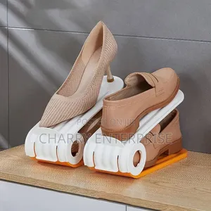 Shoe Slots Organizer
 2 Pieces Zinakaa Mbili Kwenye Package
