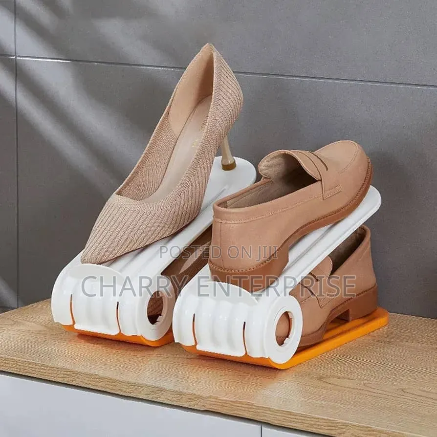 Shoe Slots Organizer
 2 Pieces Zinakaa Mbili Kwenye Package