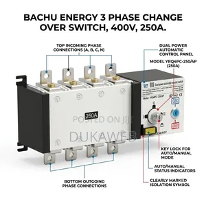 Bachu Energy Three-Phase Changeover Switch – 400V 250A