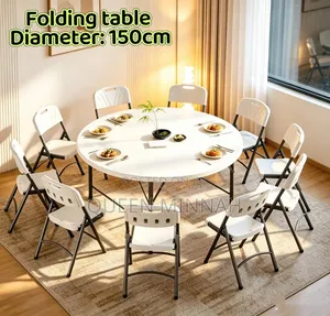Round Folding Dining Table