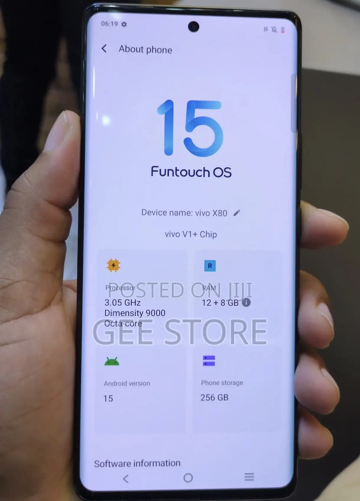 Vivo X80 256 GB Black
