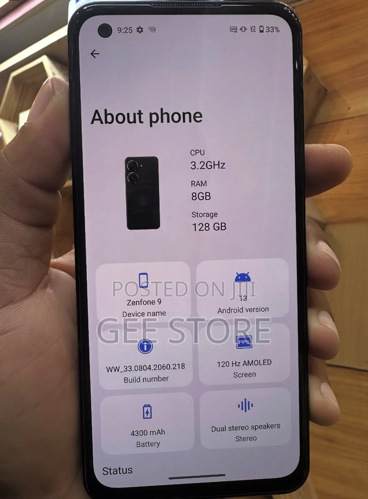 Asus Zenfone 9 256 GB Black