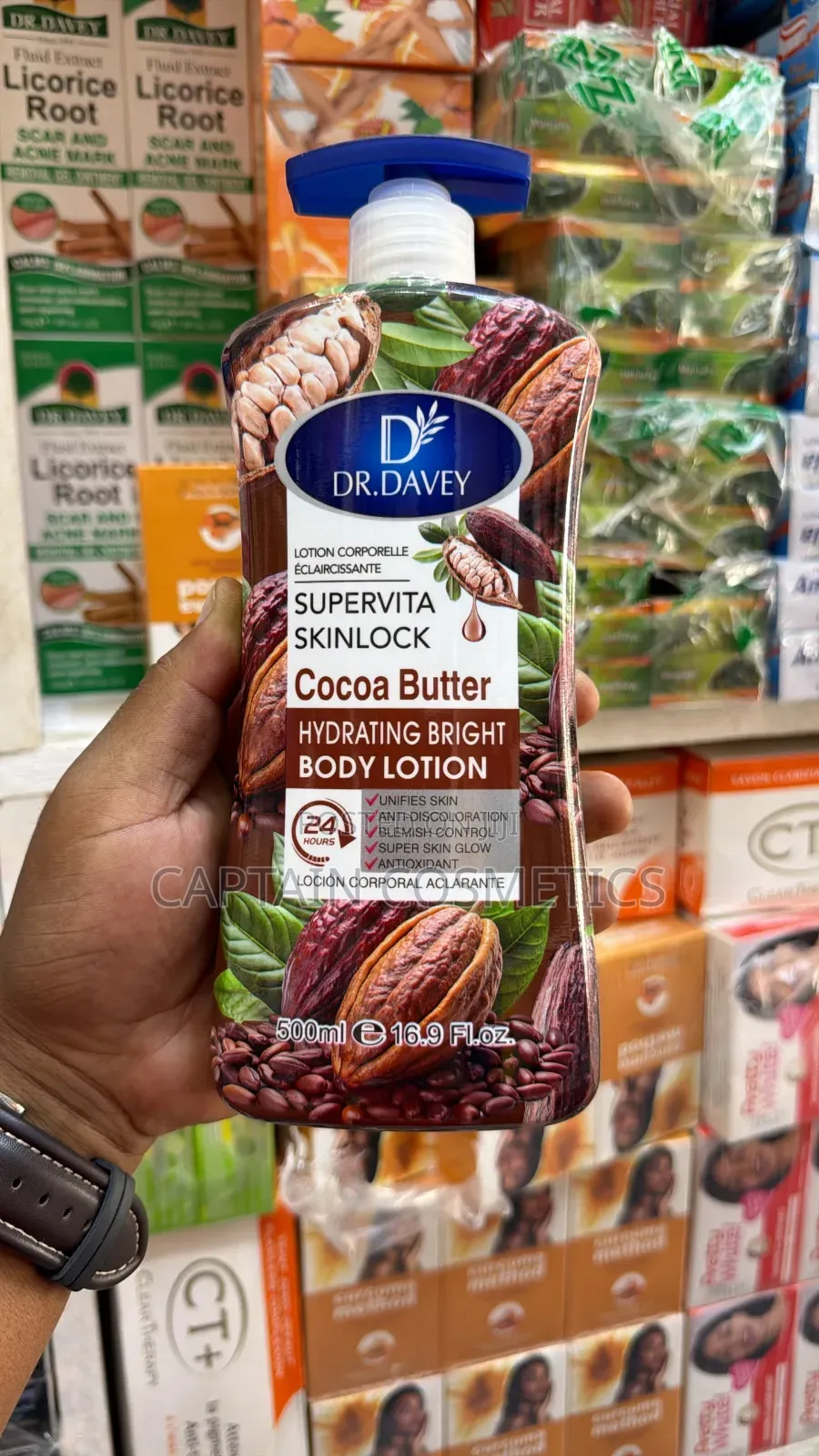 DR. Davey Supervita Skinlock Cocoa Butter – Losheni Ya Ngozi Laini