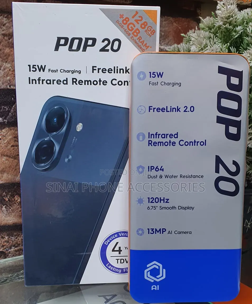 New Tecno Pop 20 128 GB