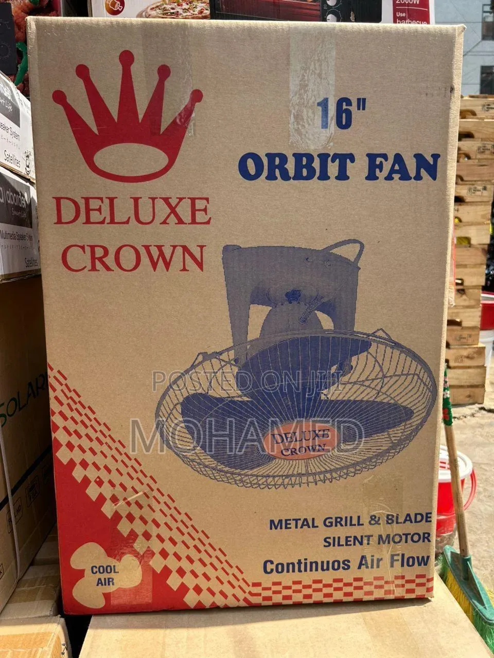  DELUXE CROWN Orbit Fan – 16”