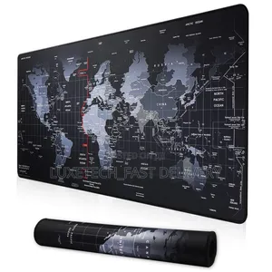 XXL World Map Extended Desk Mat (900x400mm) | Non-Slip Gaming Mousepad