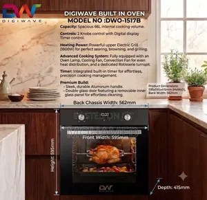 Digiwave Digital Built-in Oven 66l 