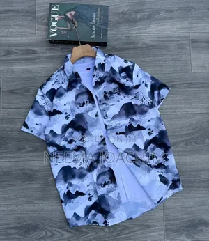 Shati La Mikono Mifupi(zara Print)unsex