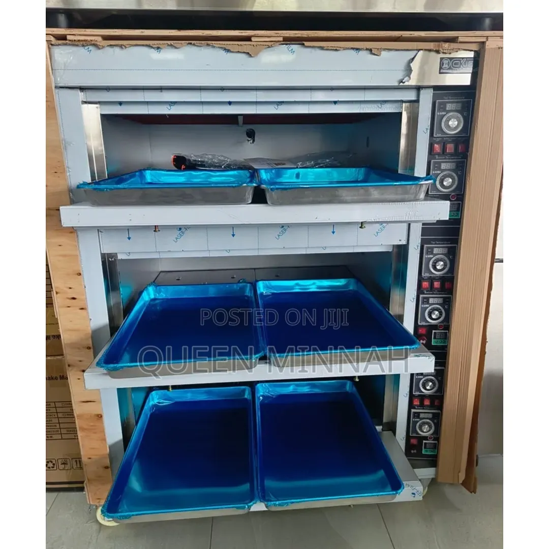 Commercial 3-Deck, 6-Tray Electric Oven
