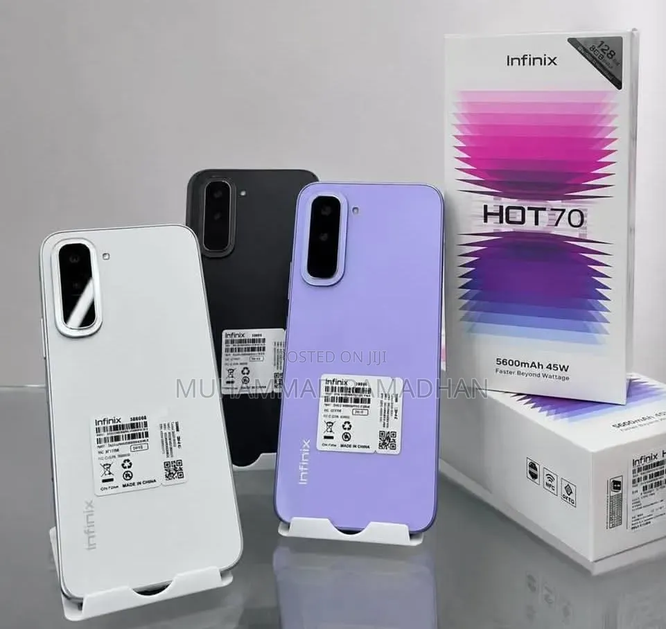 New Infinix Hot 70 128 GB Purple