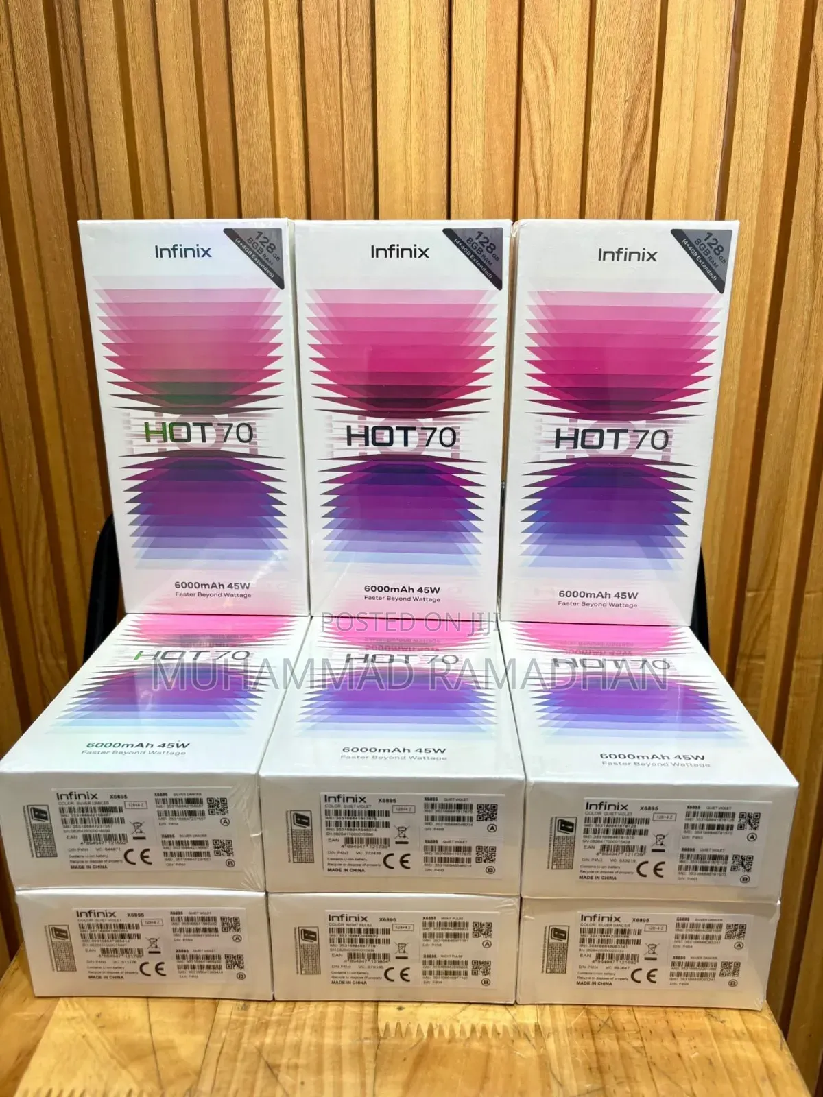 New Infinix Hot 70 128 GB Purple