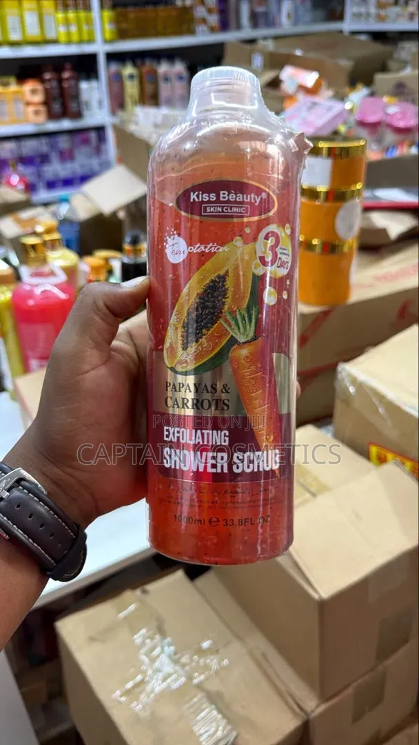 Pata Ngozi Laini Na Inayong'aa Kwa Kiss Beauty Papaya Carrot Shower