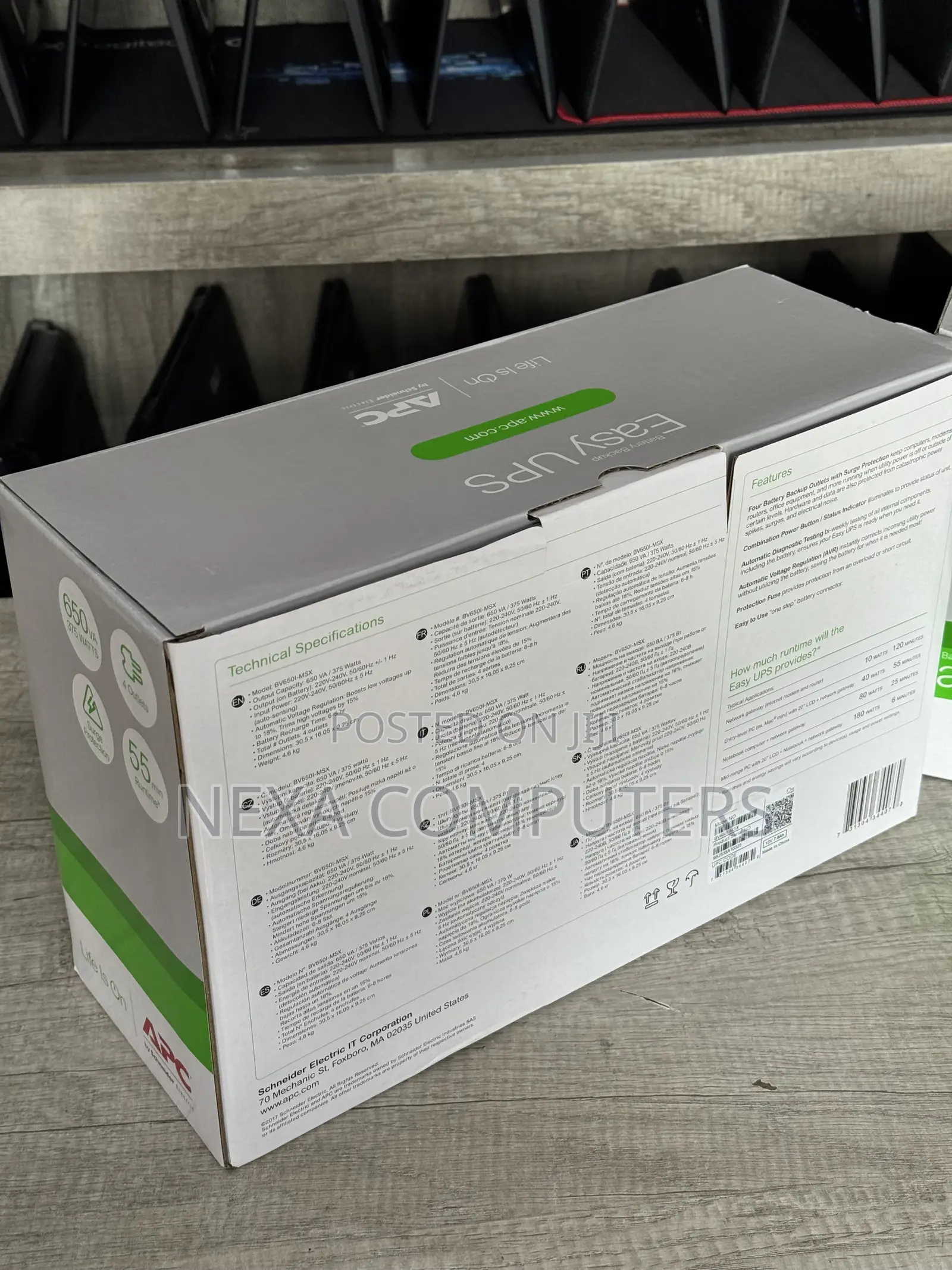 APC- Ups Bv6501-MSX