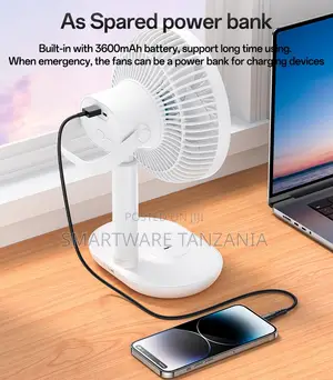 Yesido Mini Desktop Fan, 10W Power, 90-Degree Rotation, Low Noise
