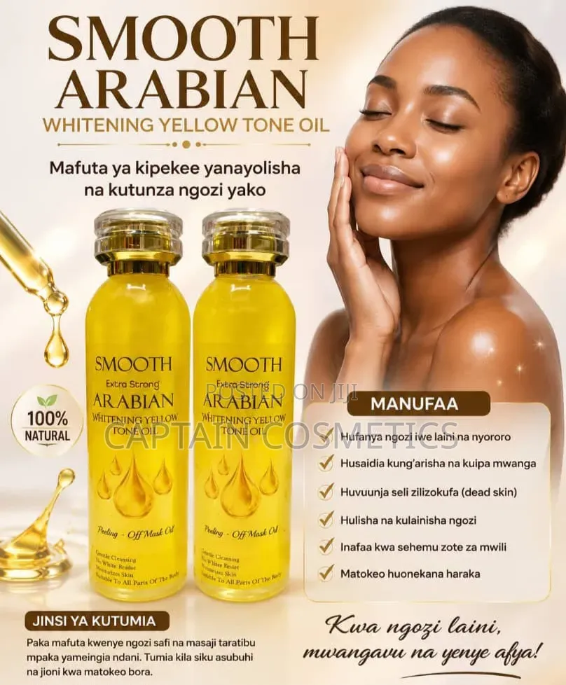 Smooth Arabian Yellow Tone Oil – Siri Ya Ngozi Laini Yenye Mng’ao