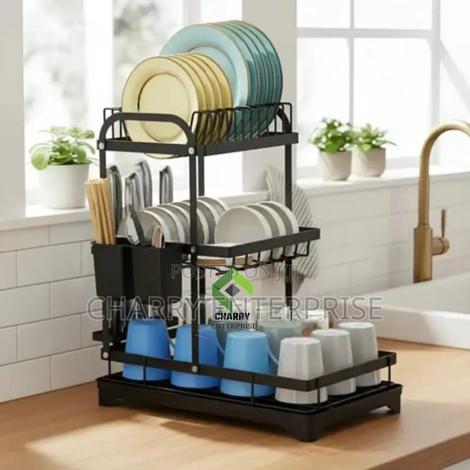 Dish Kitchen Storage Rack Organizer Kwa Kuwekea Vyombo