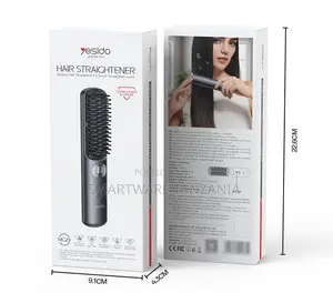 Yesido Wireless Hair Straightener With 3 Temperature Levels, 200°C Max