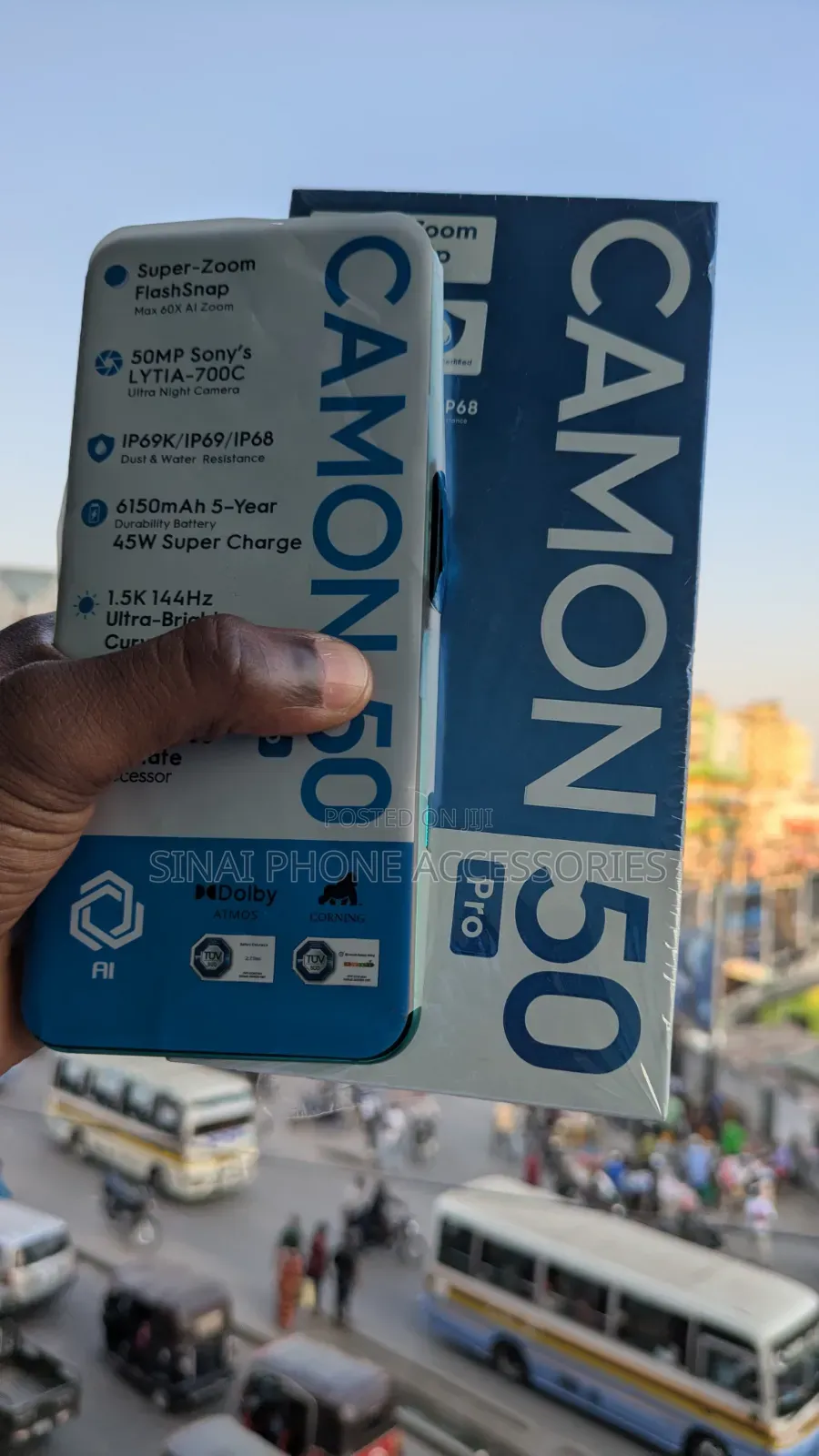 New Tecno Camon 50 256 GB Gray