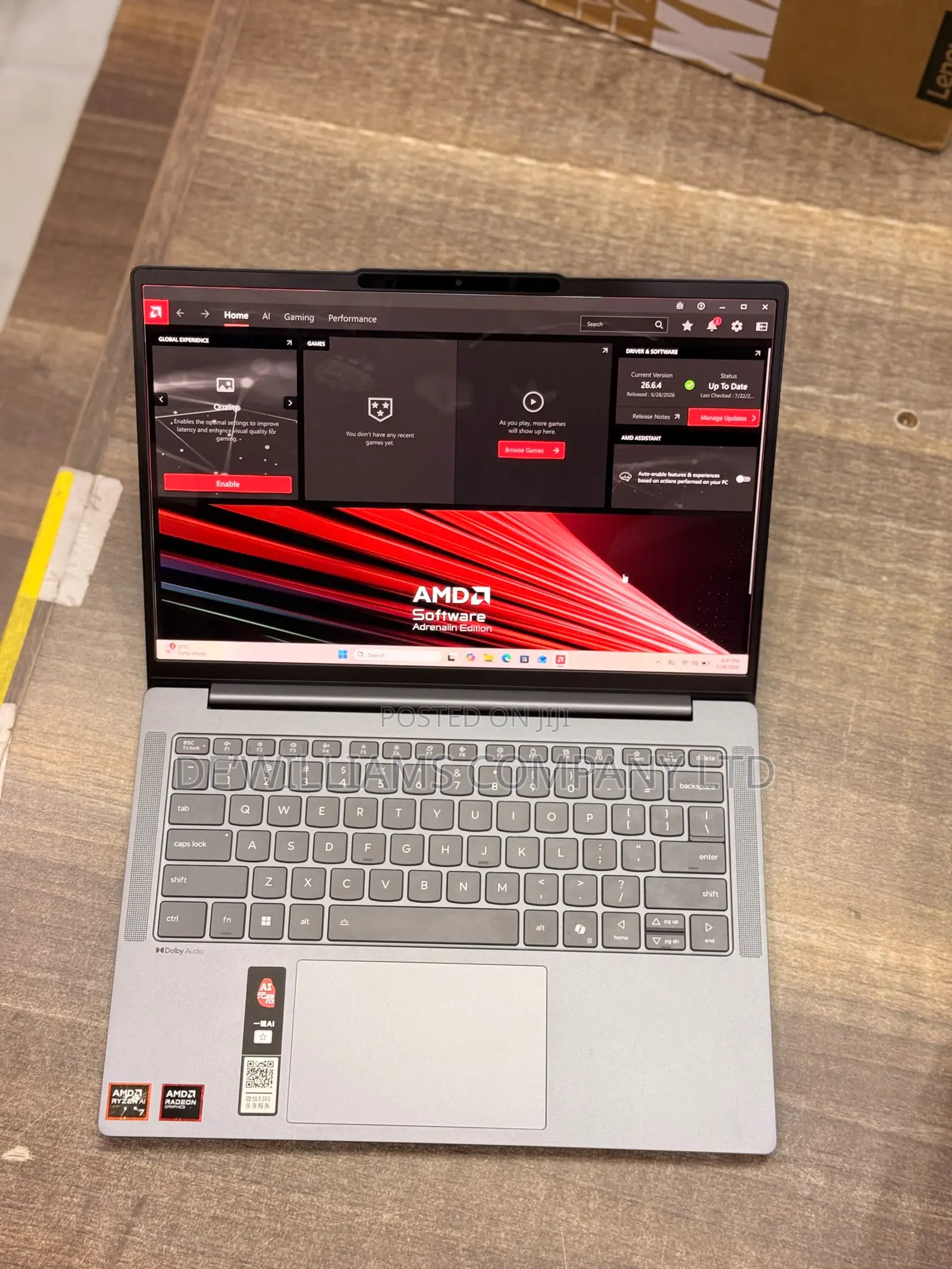 New Laptop Lenovo Yoga 7 15ITL5 32GB AMD Ryzen 7 SSD 1T