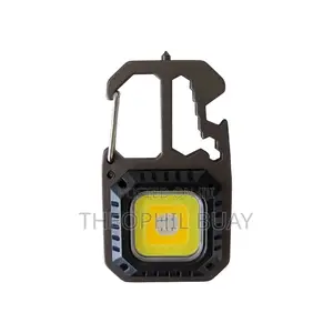 Cob Rechargeable Keychain Type-C Charging, 6 Lighting Modes