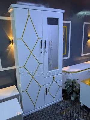Cupboard High Quality Color White and Gold