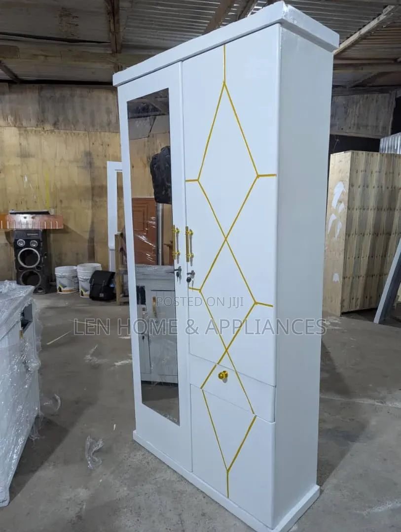 Cupboard High Quality Color White and Gold