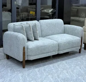 Luxury Sofa Fiber and Spring Color Grey