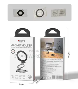 Yesido Ring Magnet Dual Axis Double-Sided Magnetic Phone Holder 4000Gs